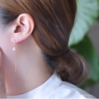 14kgf  艶パールのアメリカンピアス