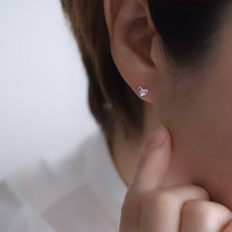 silver925  ミニハートピアス
