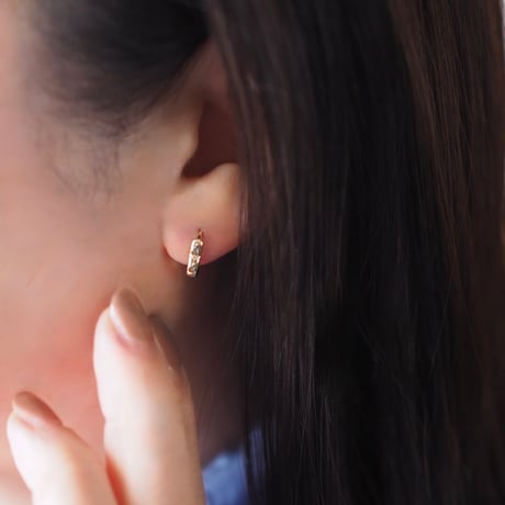 14kgf ミニハートフープピアス