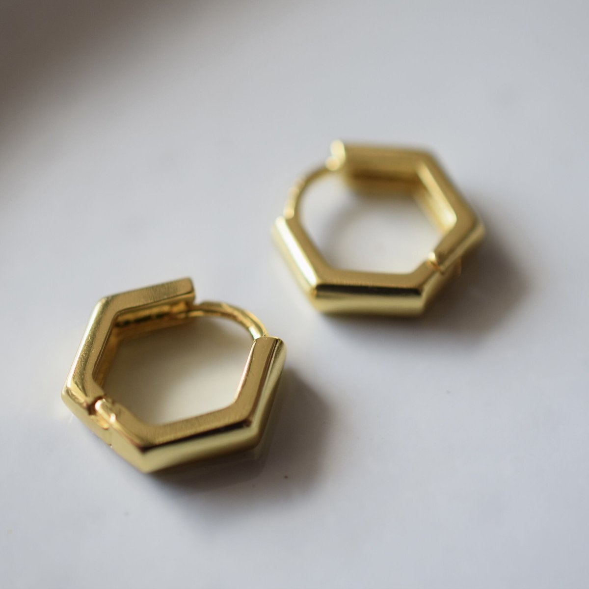 24kgf ヘキサゴンフープピアス | gran