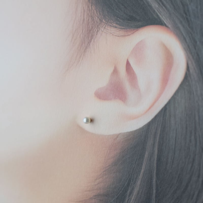 14kgf 極小淡水パールスタッドピアス | gran