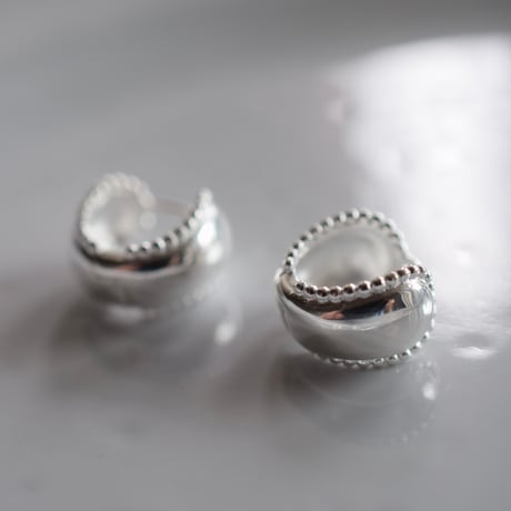 silver925 つぶボールピアス