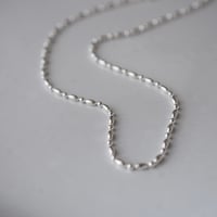 silver925 ライス＆ボールビーズネックレス