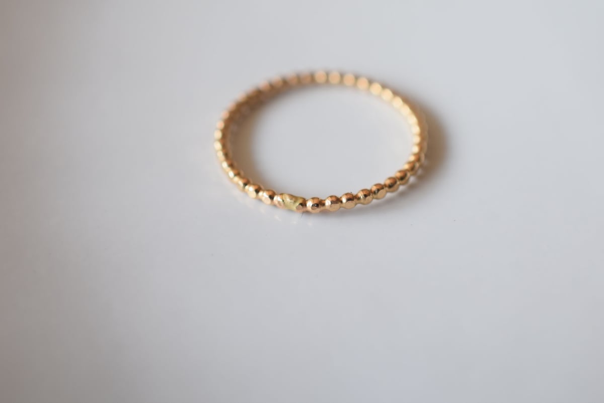 14kgfどんぐりカービングブレスレット 金木犀- キラキラ カーネリアン 14kgf HANAブレスレット | KIOKU