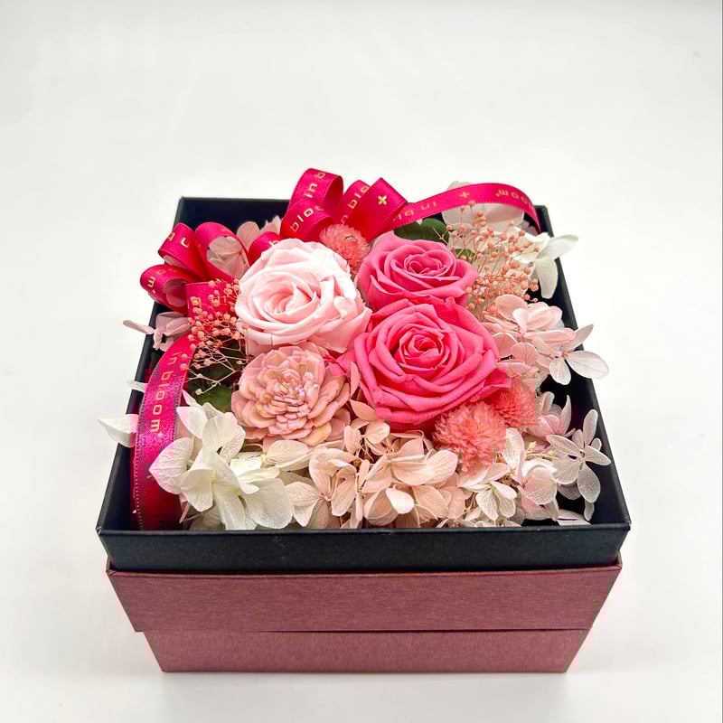 プリザーブドフラワー ギフトBOX 【Pink】 | in bloom