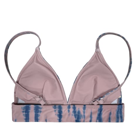 tie-dye triangle bikini tops