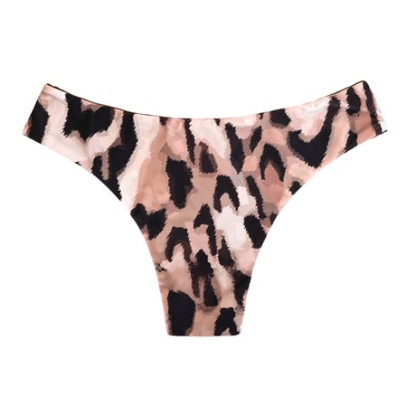 leopard slim pants
