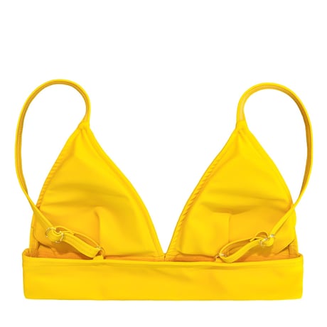 yellow triangle bikini tops