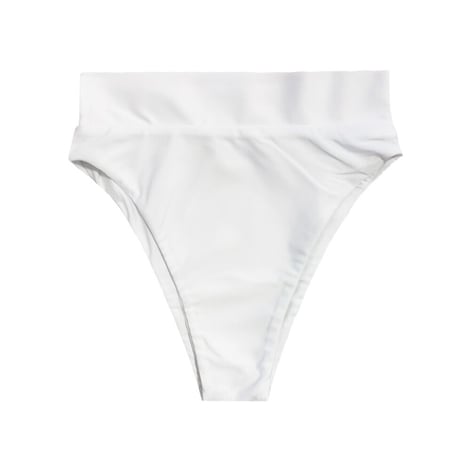 white high-waist pants