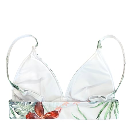 botanical triangle bikini tops