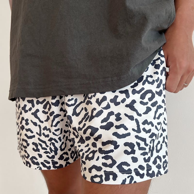 leopard board shorts | casia