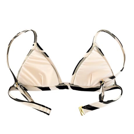 zebra small triangle bikini tops