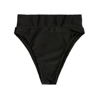 black high-waist pants