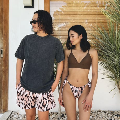 leopard board shorts