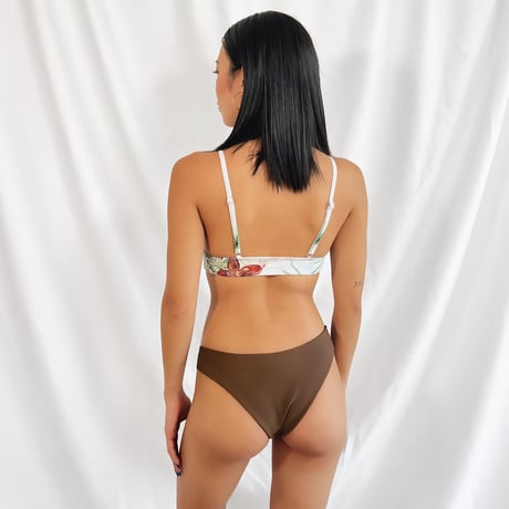 botanical triangle bikini tops