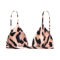 leopard small triangle bikini tops