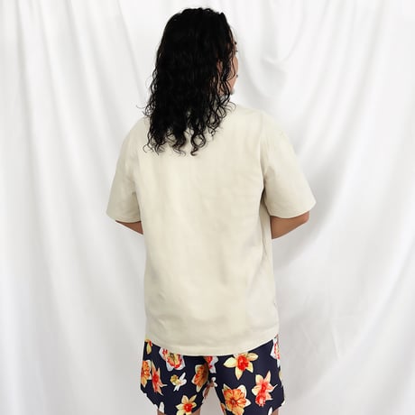 orange flower board shorts
