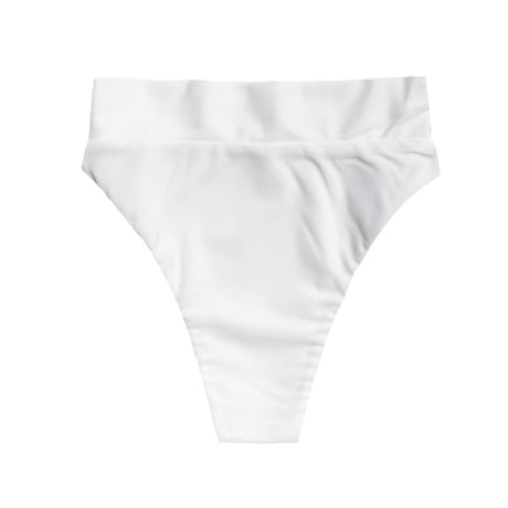 white high-waist pants