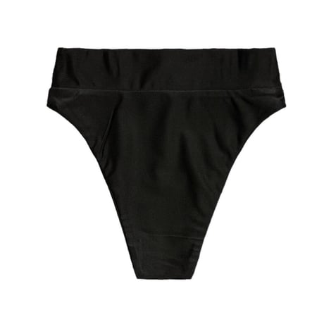 black high-waist pants
