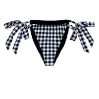 black gingham check curtain brazilian pants