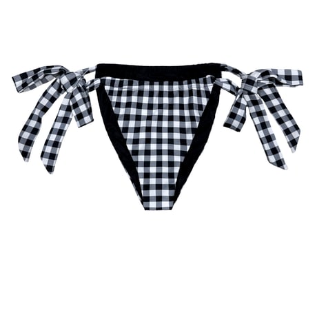 black gingham check curtain brazilian pants