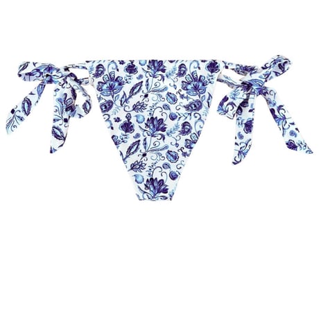 blue paisley curtain brazilian pants