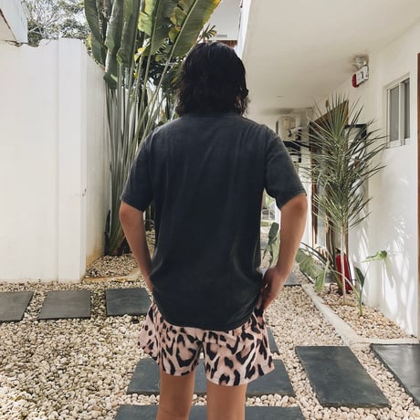 leopard board shorts