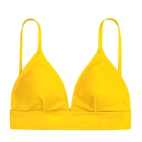 yellow triangle bikini tops
