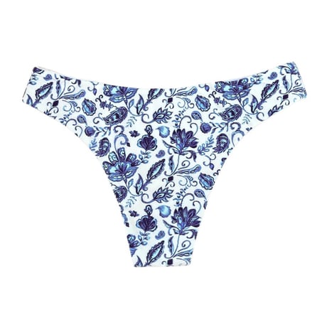 blue paisley slim pants
