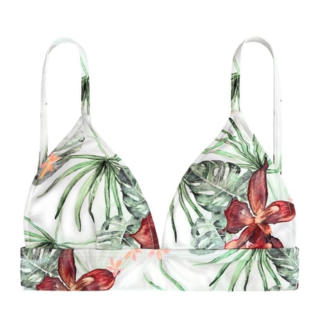 botanical triangle bikini tops | casia