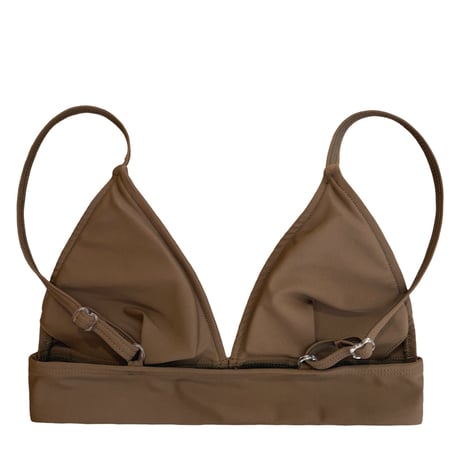 brown triangle bikini tops