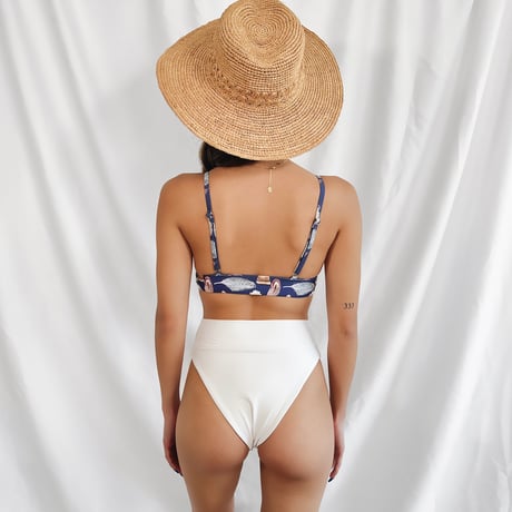 feather triangle bikini tops