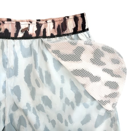 leopard board shorts