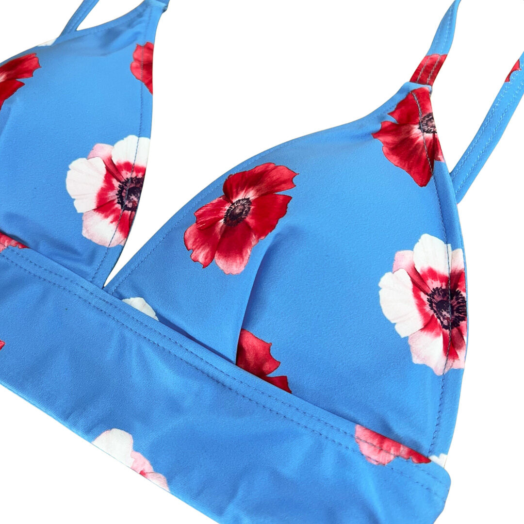 flower triangle bikini tops | casia