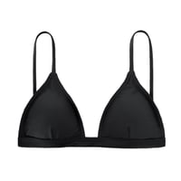 black small triangle bikini tops