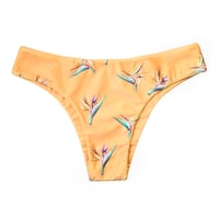 yellow flower slim pants