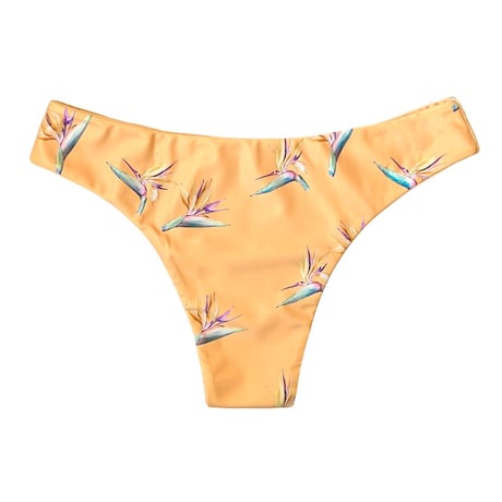 yellow flower slim pants