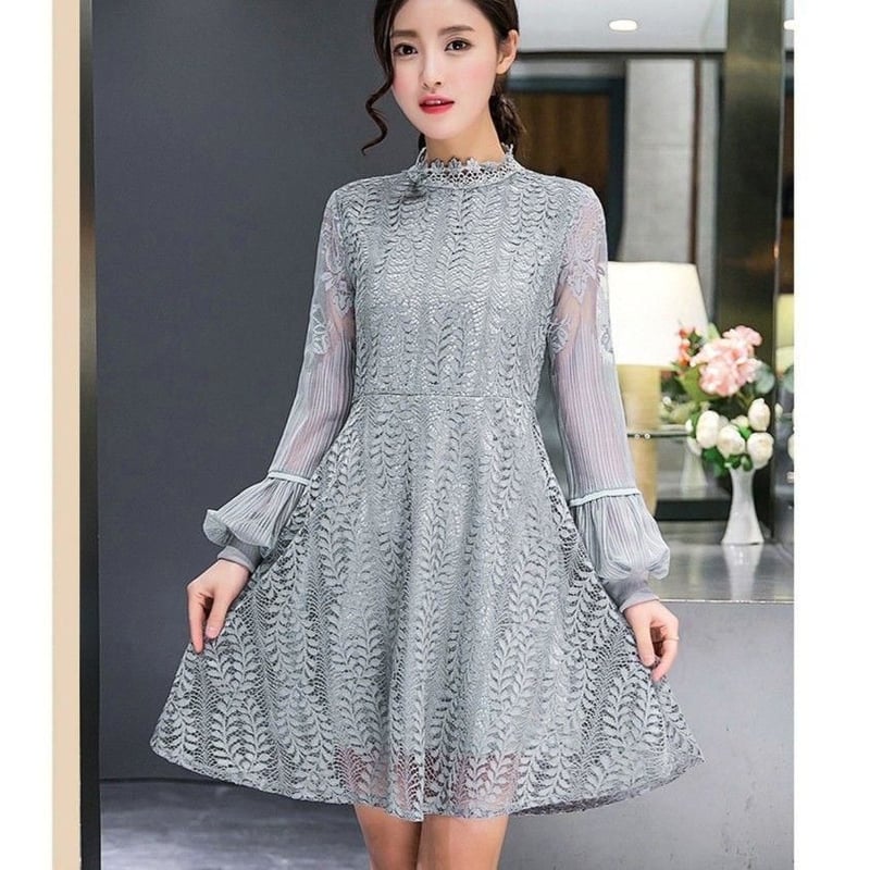 【大人気】グレー 長袖ミニワンピース 楽天市場】ミニワンピース ワンピース 長袖 秋冬 ミニ丈 ワンピース