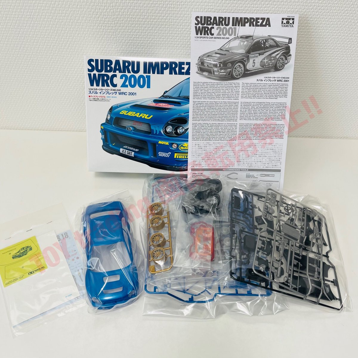 タミヤ模型 スバル インプレッサ WRC 2001 1/24 SUBARU IMPREZA WRC '01 スポーツカーシリーズ No.240  プラモデル