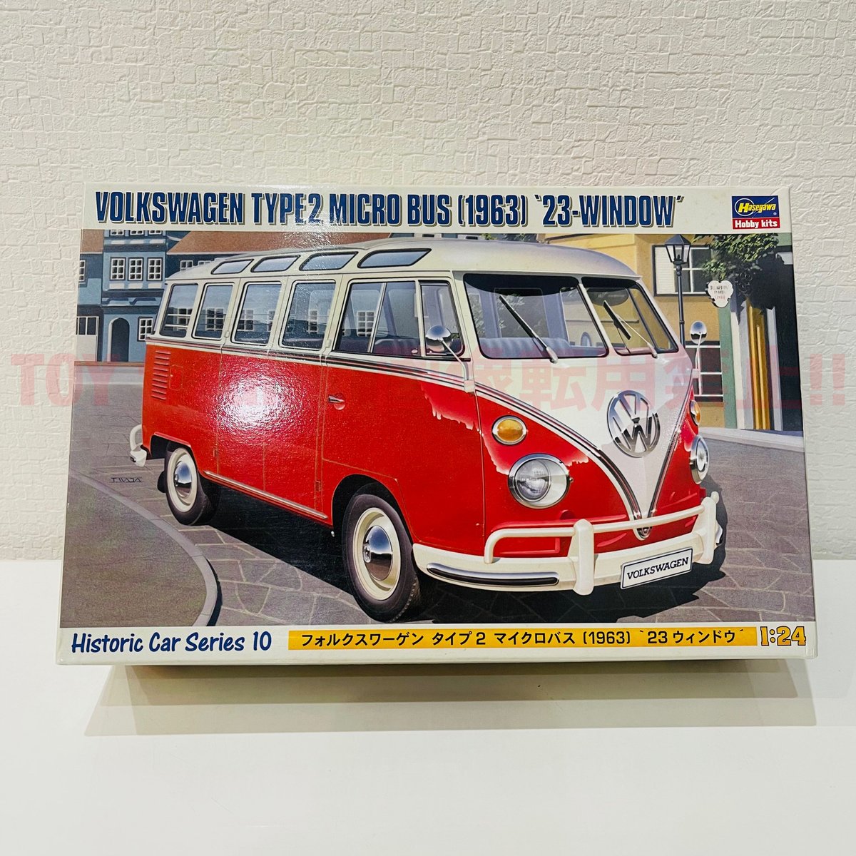 ハセガワ模型 フォルクスワーゲン タイプ2 マイクロバス 1963 23ウィンドウ 1/24 VolksWagen type2 Micro bus  No.HC10 プラモデル