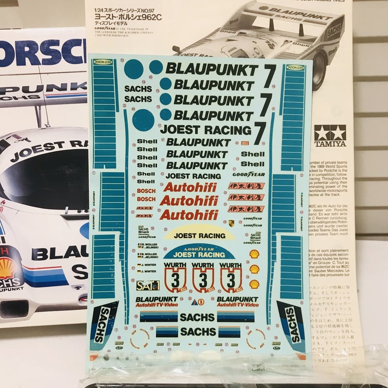 モデラーズ　(タミヤ）ポルシェ962C 変更キットお手付き モデラーズ (タミヤ）ポルシェ962C 変更キットお手付き
