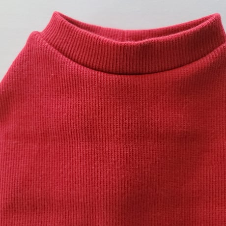 リブカットソー　アカ