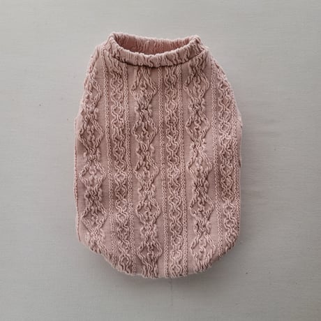 アランシャーリングニットタンク　ピンク