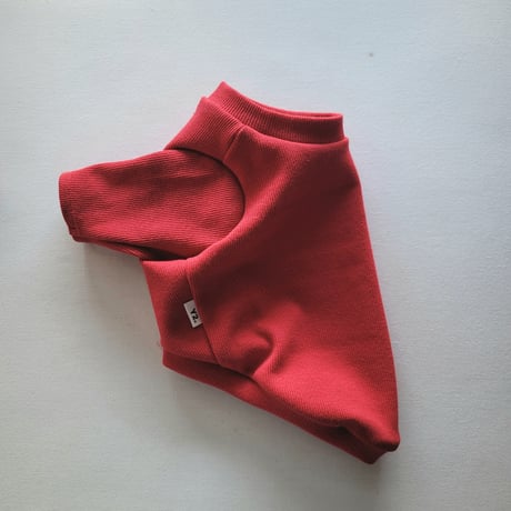 リブカットソー　アカ