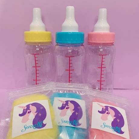 【追跡番号有】哺乳瓶ソーダ作成キッド（ブルー）Sweet XOロゴステッカー付き【レターパックプラス_ヤマト宅急便】