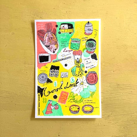 Riso Post Card (Indonesia, Korea, Malaysia)　インドネシア、韓国、マレーシアのポストカード