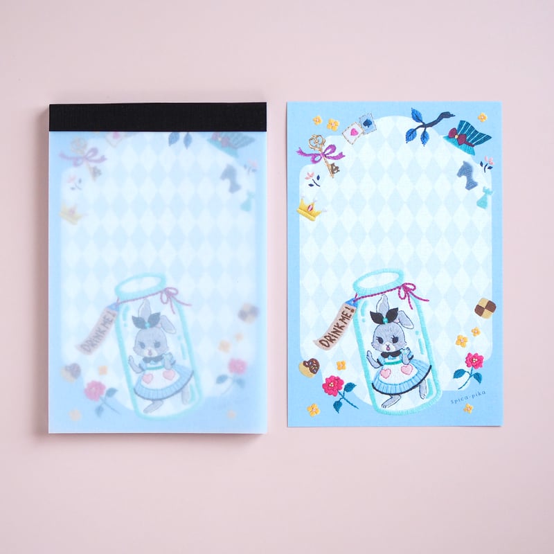 メモ帳「小瓶の中のうさぎのアリス」 | spica-pika
