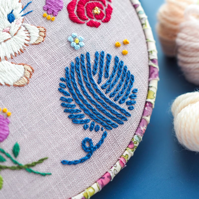 PDF刺繍図案「子猫の毛糸玉」 | spica-pika