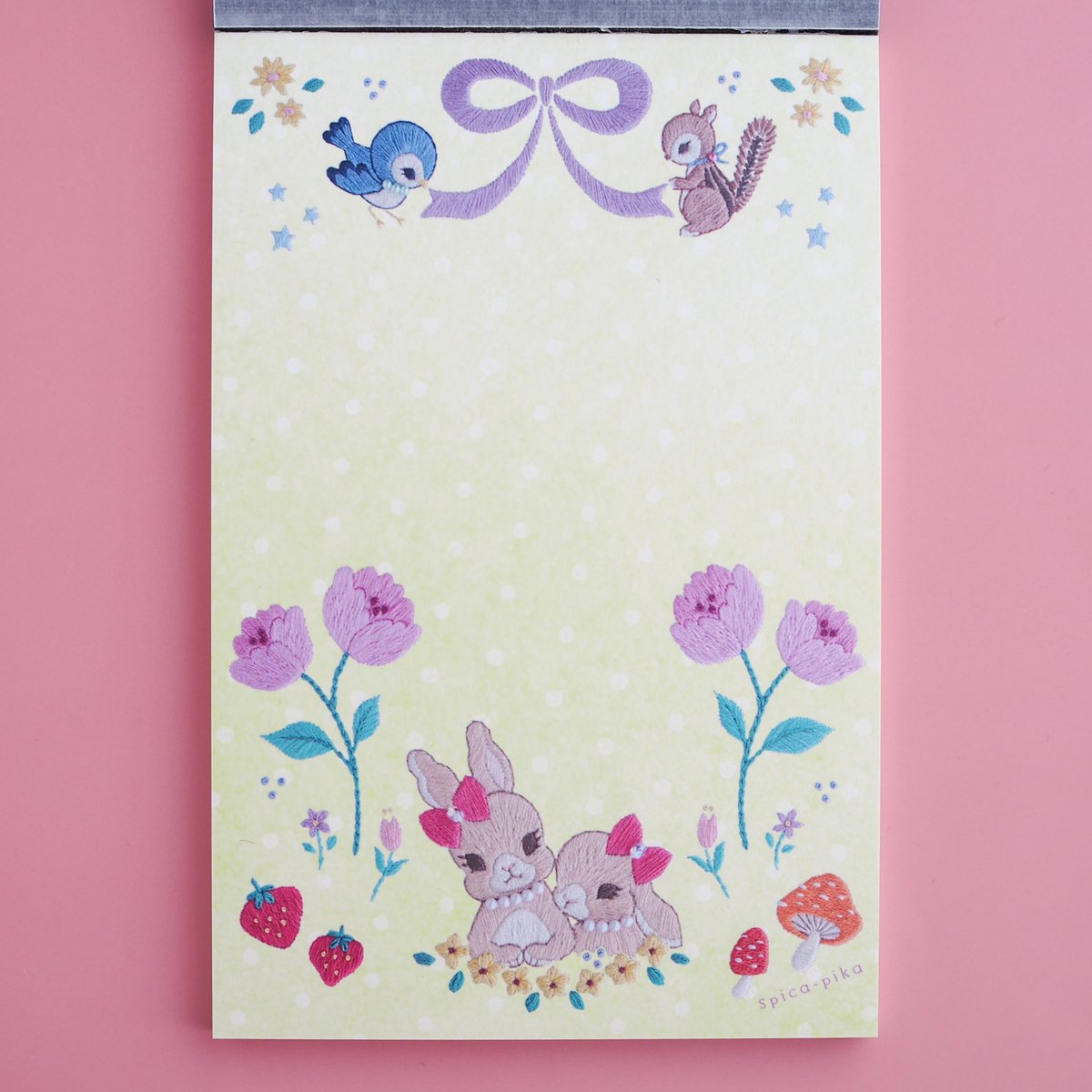 メモ帳「おとぎの森のうさぎの姉妹」 | spica-pika