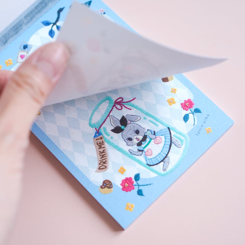 メモ帳「小瓶の中のうさぎのアリス」 | spica-pika